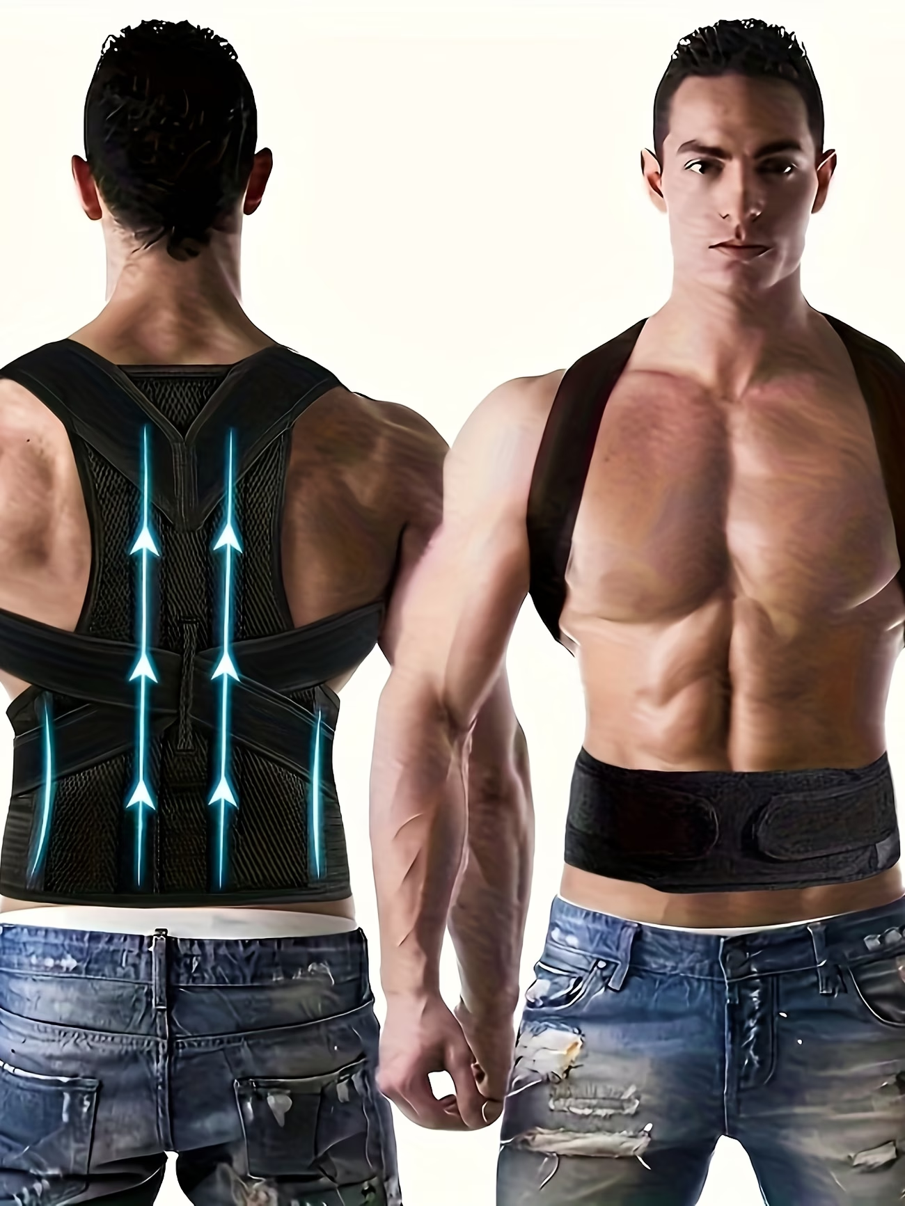 Adjustable Posture Corrector Back Support Belt Breathable Mesh Unisex Brace