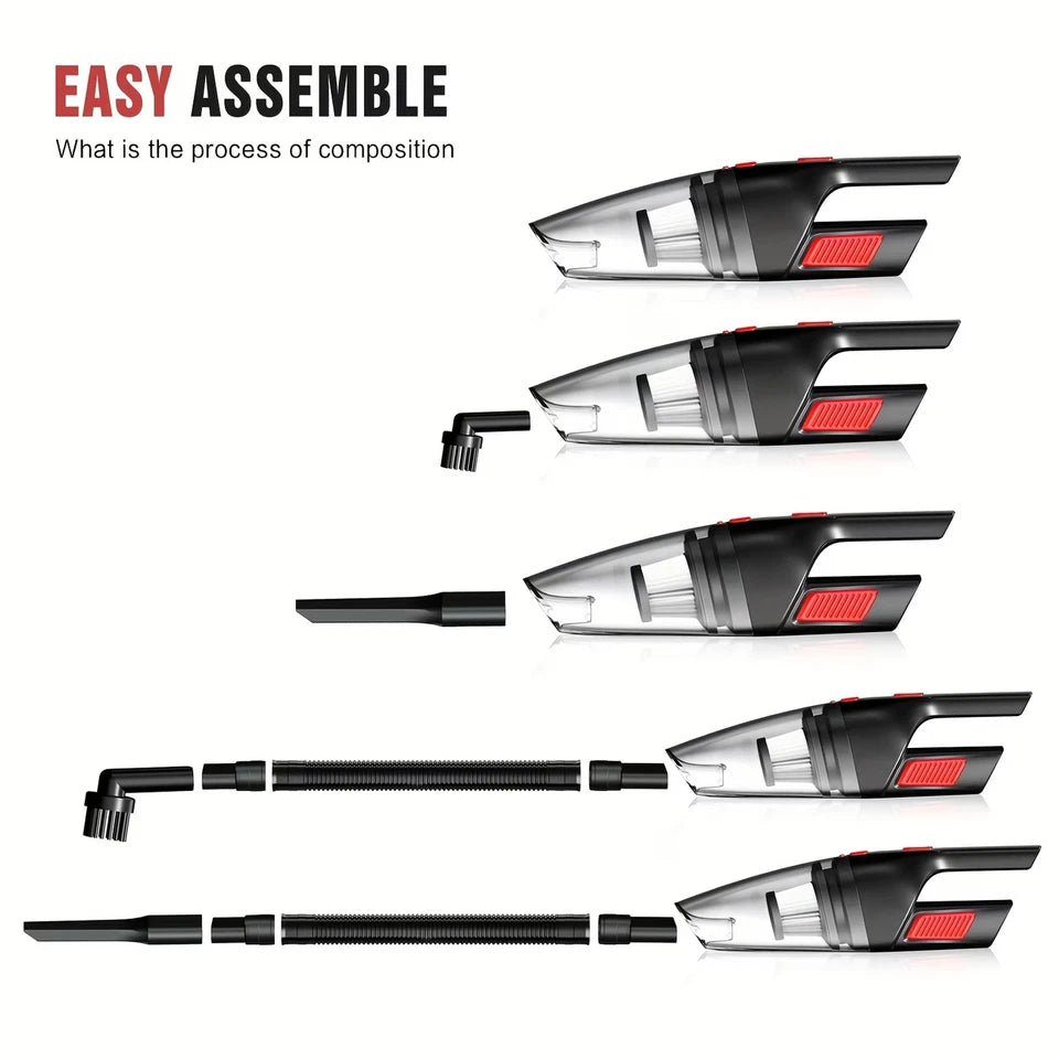 Portable Handheld Car Vacuum Cleaner 6KPa Cordless USB Rechargeable Mini Vacuum